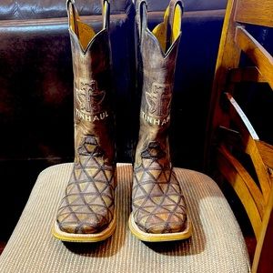Mens Tin Haul patchwork boots